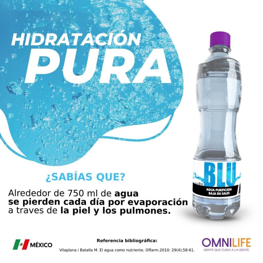 Agua Blu Omnilife beneficios como comprar
